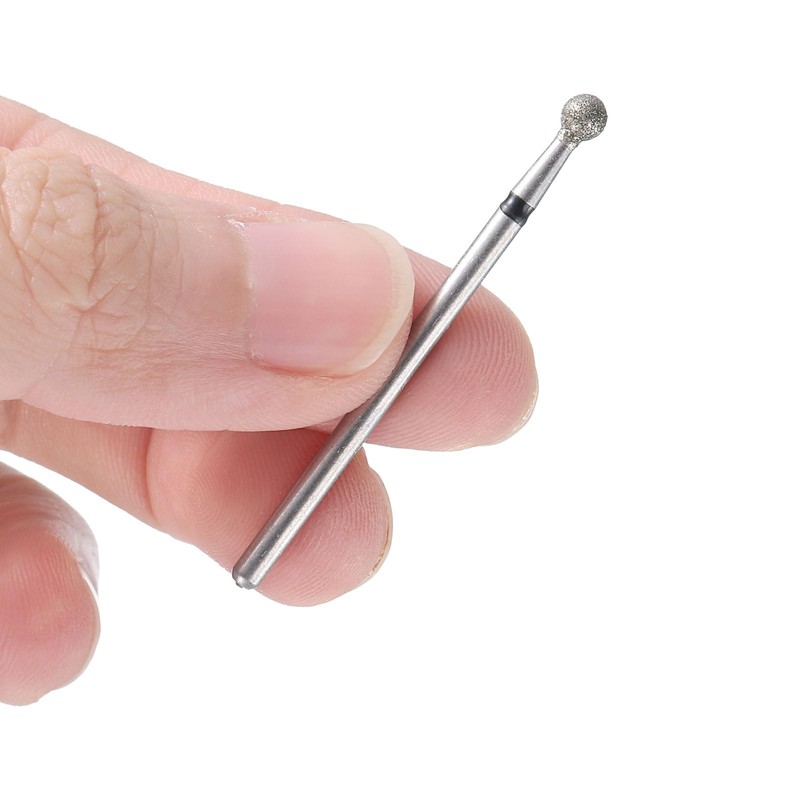 sourcing map 12pcs 70-80 Grits Diamond Grinding Bit 3.5mm Ball