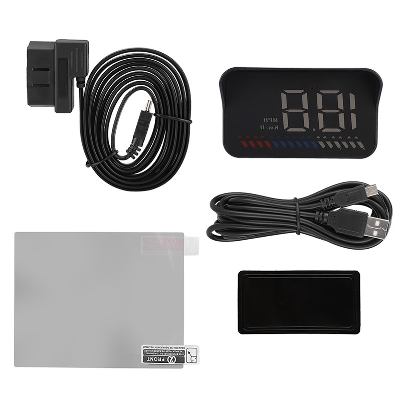 Head Up Display LED Speedometer Color Projection Speed Warning M7