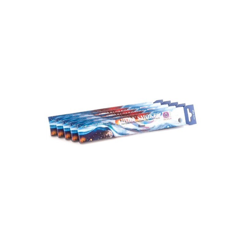 Berk HS-12-P5 Incense Sticks, 5 x Rose, Blue Line