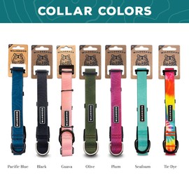 Wilderdog Waterproof Dog Collar - Repels Water & Dirt - Large 17"-24" - Guava
