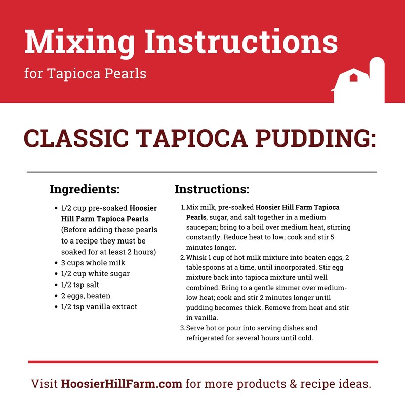 Hoosier Hill Farm Large Tapioca Pearls, 2LB (Pack of 1)