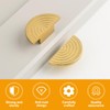 MOROBOR Half Moon Drawer Handles, 6PCS Gold Semi Circle Pulls