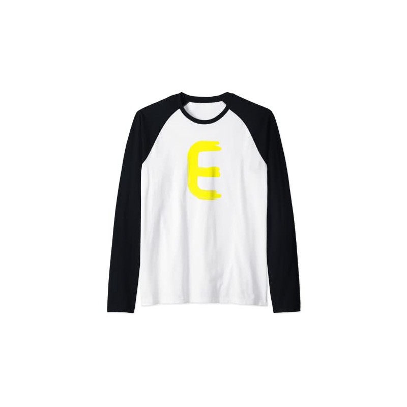 Creative Bold Yellow Letter E - Design Alphabet - Marker