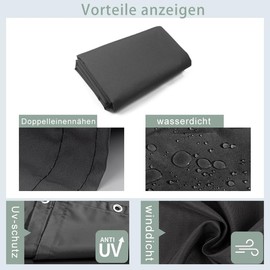 SUN BLOCK Balcony Privacy Screen 75 x 300 cm Balcony Cover PES UV Protection Balcony Protection Weatherproof with Cable Ties, Anthracite