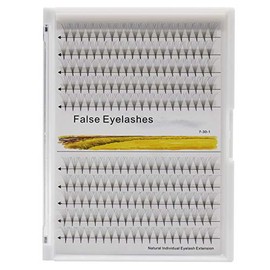 Pestaas postizas rusas prefabricadas con volumen, 6D, 200 unidades, rizos D, tallo largo, extensiones de pestaas prefabricadas (16 mm)                
