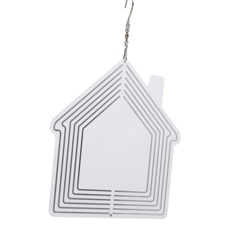 DIY Sublimation Metal Wind Spinner Hanging Blank Wind Chimes Garden