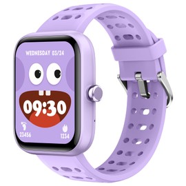 Smart Watch for Kids , 2025 Upgraded 1.83" HD TouchScreen Kids Smart Watch Boys Girls with Sleep Monitor, Heart Rate, Puzzle Games, IP68 Waterproof, Toys Birthday Gifts for Boys Girls Ages 3-16,Purple