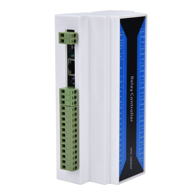 Fafeicy 8 Channels Ethernet Relay, Network Relay Module, Remote Relay