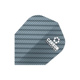 Harrows Carbon Dart Flights | 5 x Sets Darts Flights (15 Flights Total) I 100 Micron Dart Flights I Premium Extra Strong Made in the UK I Professional Dart Accessories I Blue Dart Flights