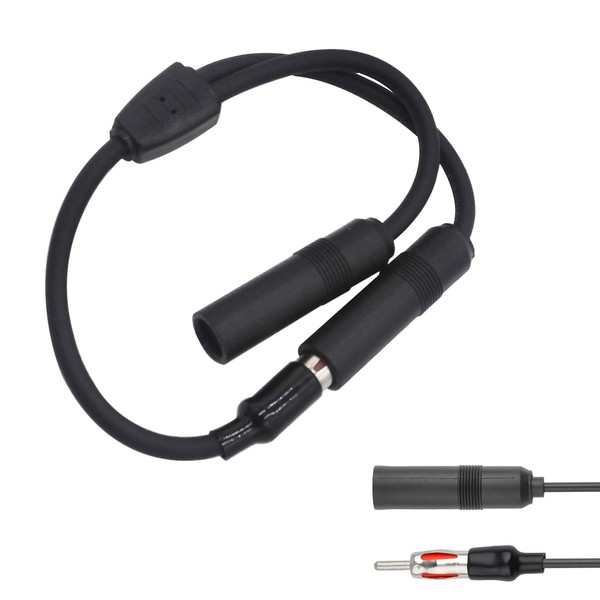 QODOLSI Pack-1 Car Radio Antenna Connector, Audio Antenna Splitter Adapter,