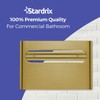 Stardrix Slim Brushed Gold Stainless Steel Toilet Seat Cover Dispenser