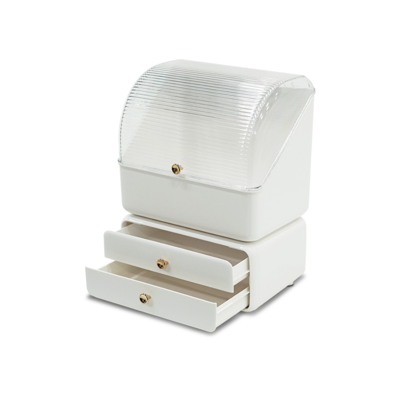 Igoin 화장품 정리함 2단서랍 분리형 보관 수납 콘솔 2-Tier Drawer