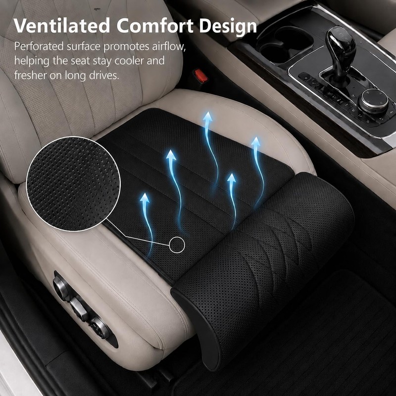 Car Seat Extender Leg Support Cushion, Memory Foam Car Seat