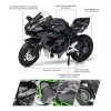 Xopexld Kawasaki H2r Miniatura Moto Metal Con Luz Y Sonido