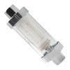 Reusable 1/4" 5/16" 3/8" Chrome Glass Inline Fuel Filter Replacement