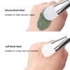 Face Mask Brush 2Pcs, Jrsoul He Face Mask Applicator Double-Ended,