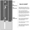 SANKINS 18" Cane Bolt Drop Rod Heavy Duty Hardware Black