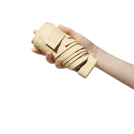 Maibar UV Umbrella Mini Portable Lightweight Compact Umbrella Small Folding Sun Umbrellas for Lady Women (Y-Beige)