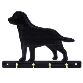 Labrador Retriever Dog Leash Holder - Comes with Four Hooks - Holds Four Leashes - Dog Home Decor …