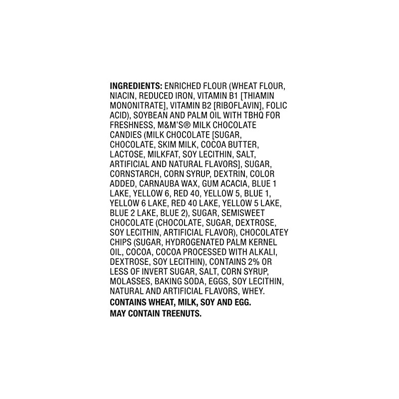 Keebler Keebler Chips Deluxe Cookies Rainbow with M&M's Chocolate Candies,