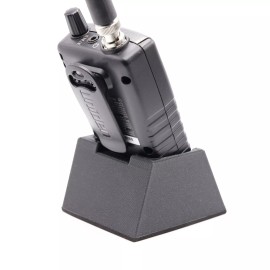 Bioluminous Uniden BCD325P2 Custom Drop-In Angled Desk Stand with Grippy Foam Rubber Base