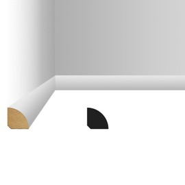 Art3d 4-Pack Wall Baseboard Molding Trim, 8 ft Each, Premium MDF Skirting Board, Paintable, Warp-Resistant & Durable, Easy DIY Installation for Home & Office- Total Length 32 ft (White 1)