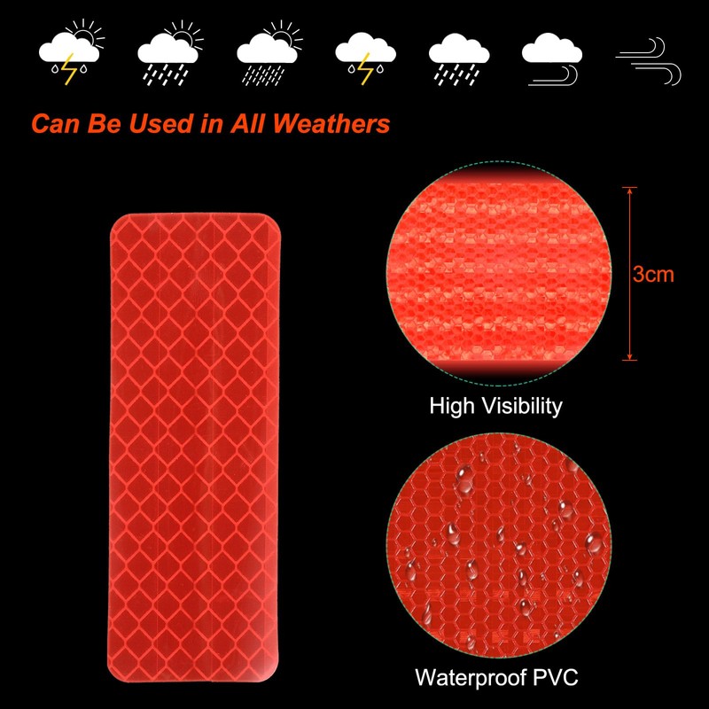 PATIKIL Reflective Stickers, 30 Pcs Safety High Visibility Reflective Sticker