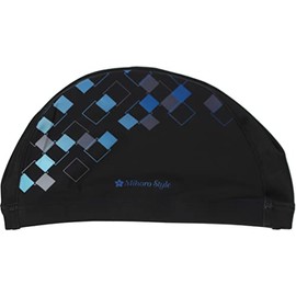 mihoro style (ミホロスタイル) Swim Cap Tricot SHIKINA - 0 - Shikina 342-098 (Black×Blue×Saxophone (BBS))