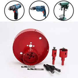 300 mm Hole Saw, TUNEZ® M42 Bi-Metal Hole Cutter Set with Hexagon Arbor and Centring Metal Drill Bits Holesaw Kit for Wood Metal Plasterboard Iron Sheet Pipe Plastic 300 MM, 11-13/16"