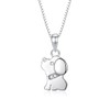 IMINI Cute CZ Dog Necklace for Women Girls 925 Sterling
