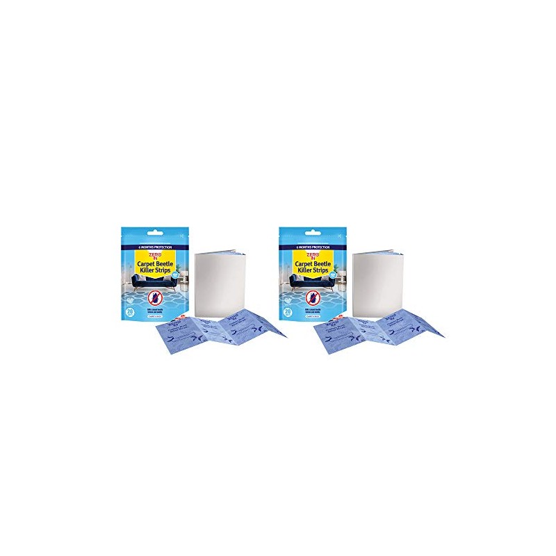 Zero In AMZ974 Carpet Beetle Killer Strips 20 Pack x2,