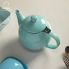 Sweejar Porcelain Teapot with Removable Stainless Steel Infuser,Microwave & Dishwasher