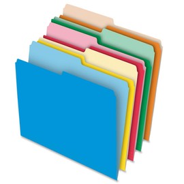 Pendaflex Stretch Tab File Folder, Letter Size, 100 Per Box, Assorted Colors (54461)