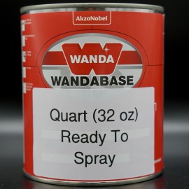 Akzo Nobel Ebony Black 8555 Urethane Basecoat QUART Ready to Spray 16oz Akzo Nobel Wanda