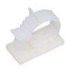 100Pcs Cable Management Clip Adjustable Adhesive PA66 Nylon Cord Organizer