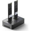 Coolpie Offline Clone M.2 NVME/SATA Duplicator 2-Bay Docking Station for