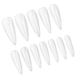 Healeved 600pcs Nail Tips Nail Decals Seamless Nail Patches for Nail Art Practice Hand for Parties
