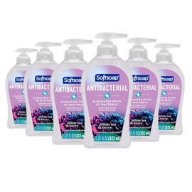 Softsoap Jabón de manos líquido antibacteriano, té blanco y fusión de bayas, 11.2 onzas líquidas (paquete de 6)
