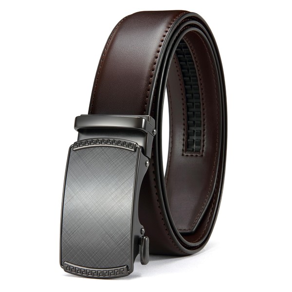 CHAOREN Mens Belt Leather Ratchet Belt - Customizable Fit, Effortless