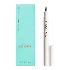 GASHIMA Liquid Eyeliner, Dark Brown, Unique Waterproof Formula, Quick Dry, 24 Hours Long-Lasting, Smudge Free, 0.1mm Easy-to-Draw Brush Tip, Ultra Fine Line, Made in Japan