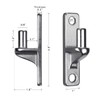 Insaga Cast Gate Hinges Heavy Duty, 304 Stainless Steel Wall