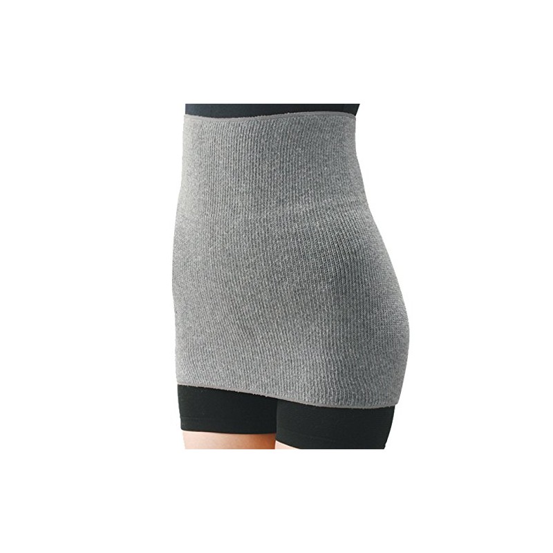 Vivielbo 4803 Binchotan Self-Containing Belly Wrap, Gray, Free