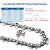ZENTOP 18 Inch Chainsaw Chain, 325" Pitch, 050" Gauge, 72