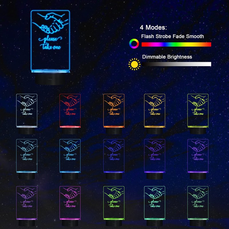YuanDian Business Card Holder, Light up Card Organizer Business Card
