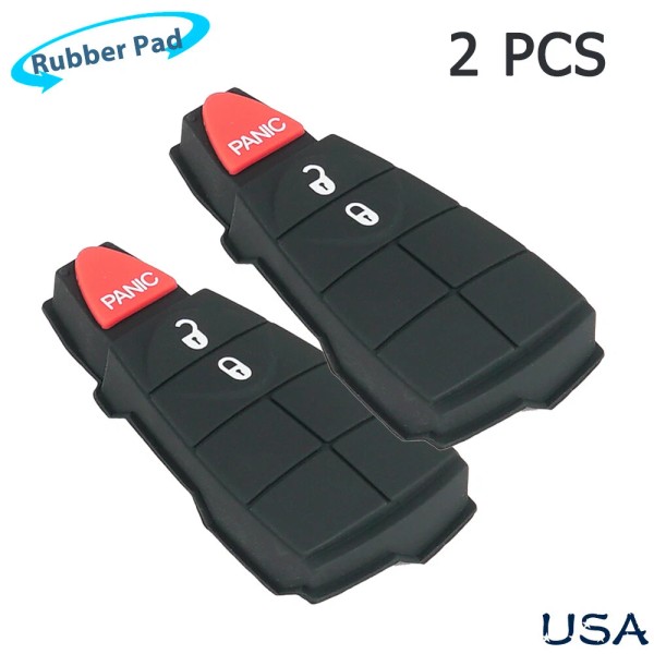 Unbranded 2X Rubber Key Fob 3 Button for 2008 2009