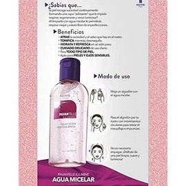 PAVAN´ELLE ILLUMINE AGUA MICELAR DESMAQUILLANTE. Evoluciona tu limpieza facial con tecnología micelar. 125 ml. Desmaquillante bifásico; desmaquillante ojos; bifásico desmaquillante, desmaquillador bifásico