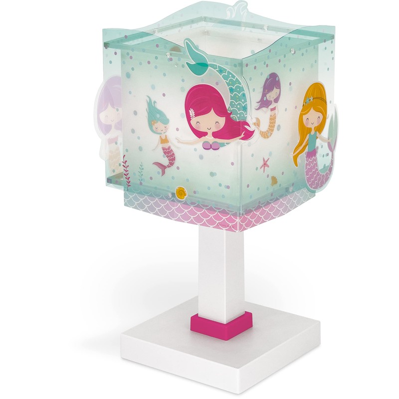 Dalber Children's Table Lamp, Bedside Lamp, Mermaids, Mermaids, Children's Room,