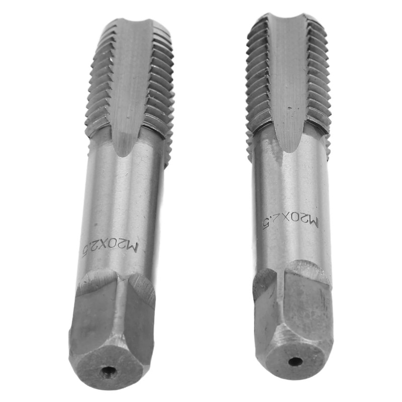 Yctze 2pcs High Speed Steel Metric Thread Tap, Straight Flute