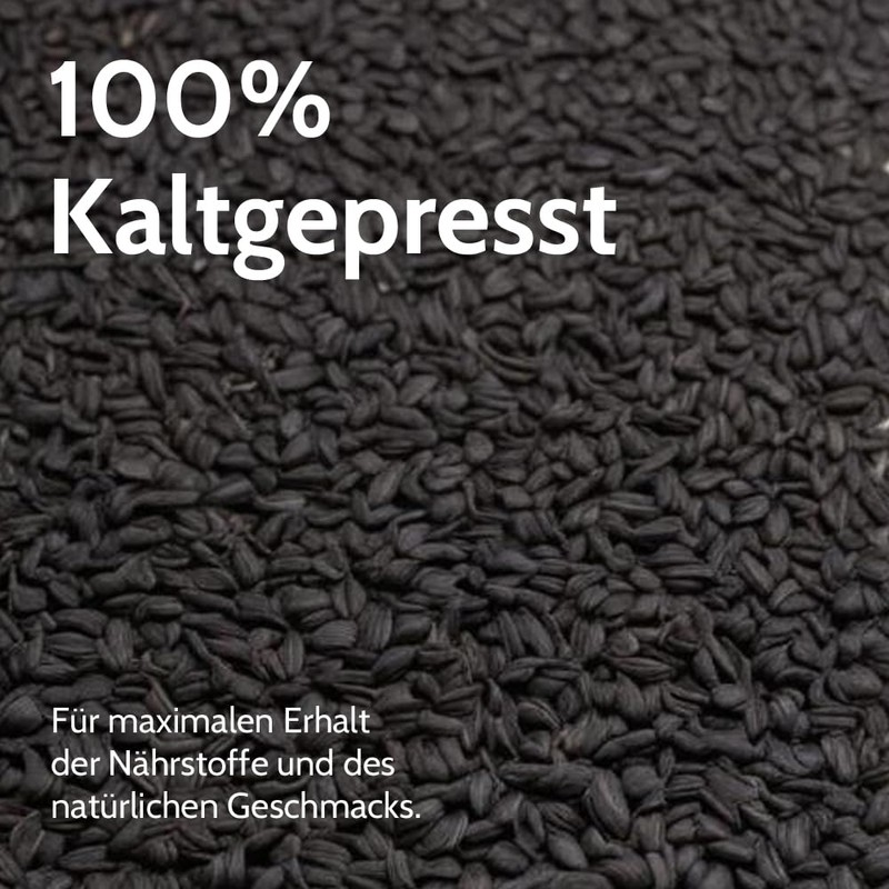 Black Cumin Oil Bio - Nigella Sativa Cold-Pressed from Egypt