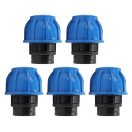 5PCS Plumbing Fittings Water Pipe Quick Connector Coupling Kit Female Thread Straight Through 32xG3/4